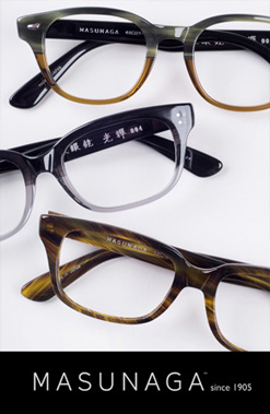 Masunaga designer eyeglass frames